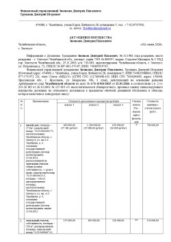Реализация имущества Звонкова Д.П.